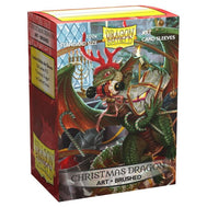 Sleeves - Dragon Shield - Box 100 BRUSHED ART MATTE - Christmas Dragon 2020