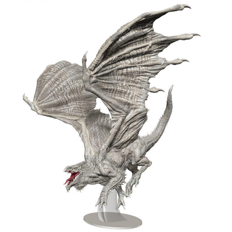 White Adult Dragon Premium Figure - D&D Icons of the Realms