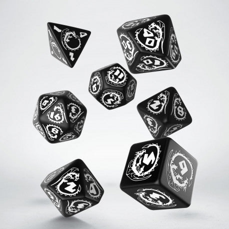 Dragons Black & White Dice Set (7)