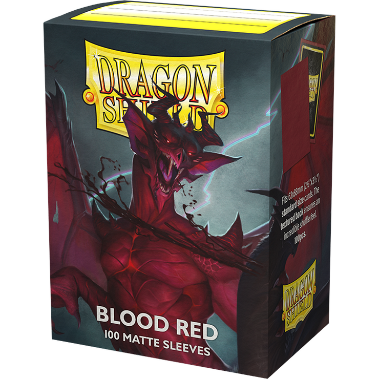 Dragon Shield Sleeves Matte - Blood Red (100pk)