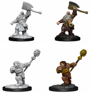 Dwarf Fighter & Dwarf Cleric - Magic the Gathering Minis