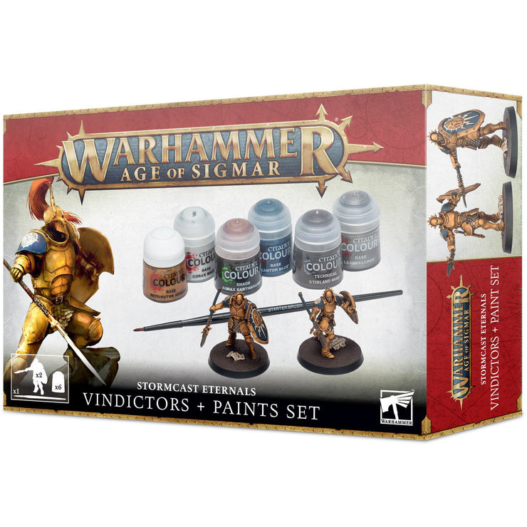 Warhammer: Age of Sigmar - Stormcast Eternals Vindictors + Paints Set