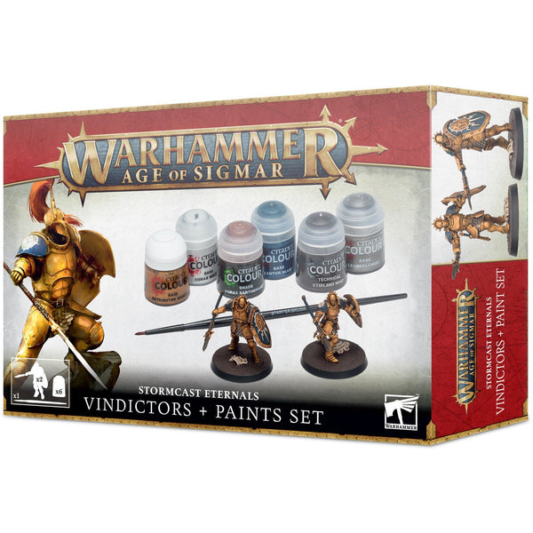 Warhammer: Age of Sigmar - Stormcast Eternals Vindictors + Paints Set