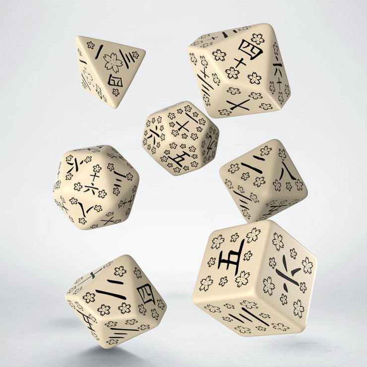 Japanese Last Words Stone Dice Set (7)