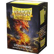 Dragon Shield Sleeves DUAL MATTE - Lightning Yellow Ailia (100pk)