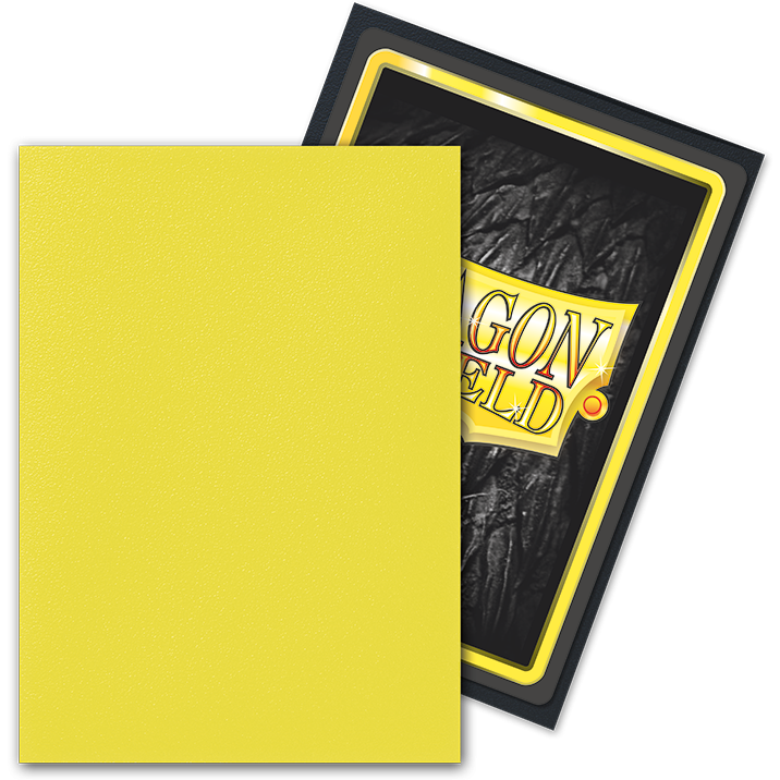 Dragon Shield Sleeves DUAL MATTE - Lightning Yellow Ailia (100pk) Vault Games Dragon Shield Sleeves DUAL MATTE - Lightning Yellow Ailia (100pk) Vault Games