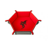 MDG Hexagon Fold Up Dice Tray - Red Dragon