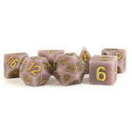 MDG Silicone Rubber Dice Set - Volcanic Soot