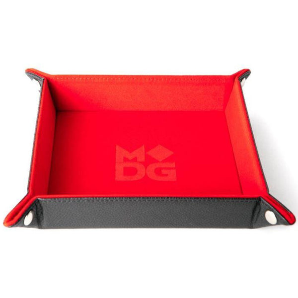 MDG Velvet Folding Dice Tray - Red (10&quot;x10&quot;)