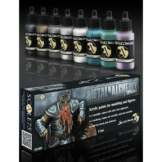 Metal and Alchemy Steel Paint Set - Scale 75 Scalecolor