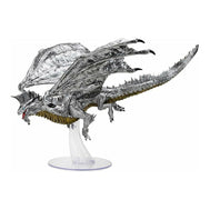 Silver Adult Dragon Premium Figure - D&D Icons of the Realms
