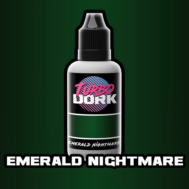 Turbo Dork: Emerald Nightmare Metallic Acrylic Paint - 20ml Bottle