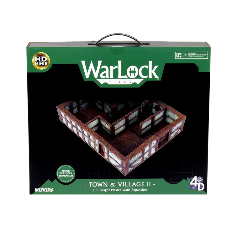 WarLock Tiles: Town and Village II - Full Height Plaster Walls Expansion