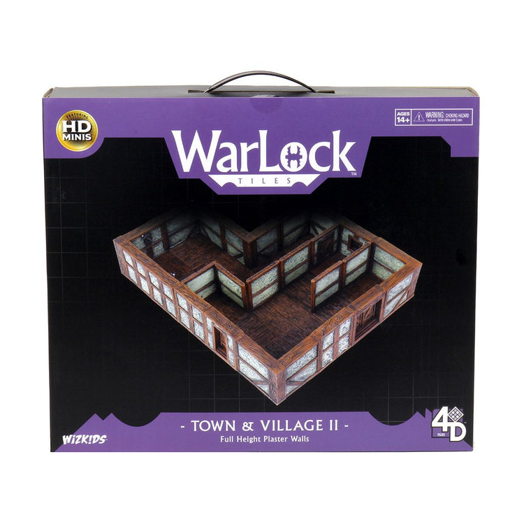 WarLock Tiles: Town and Village II - Full Height Plaster Walls