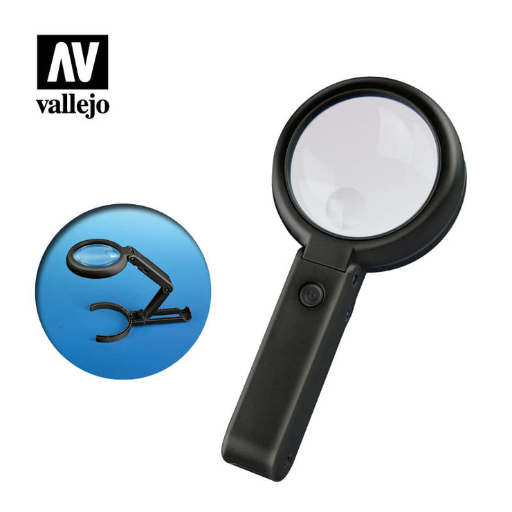 Vallejo Hobby Tools: Foldable LED Magnifier (with inbuilt stand)