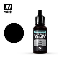 Vallejo Surface Primer: Black (17ml)